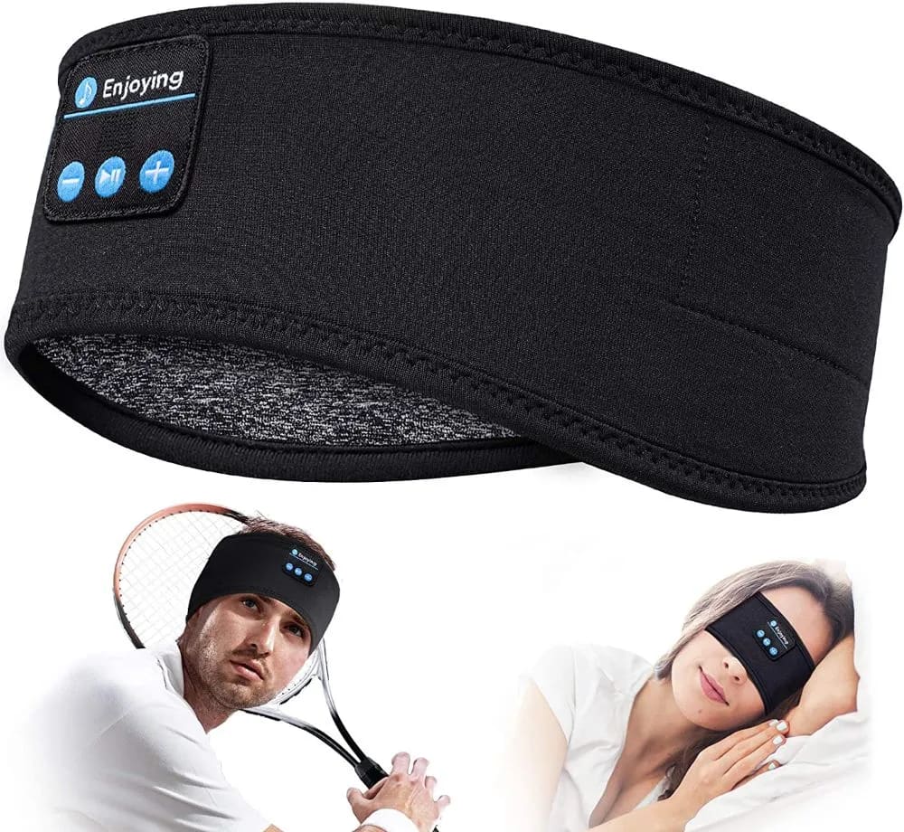 Máscara de olhos com fones de ouvido bluetooth